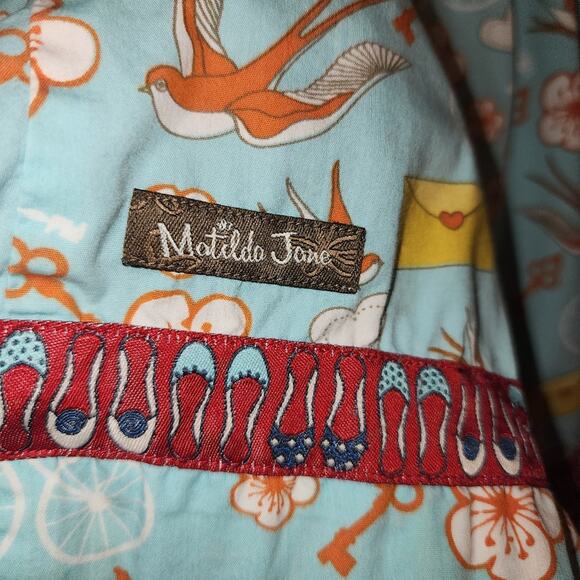 Matilda Jane Dress (It's A Wonderful Parade) Love Letter Shabby Top - Size 4 - Picture 3 of 4